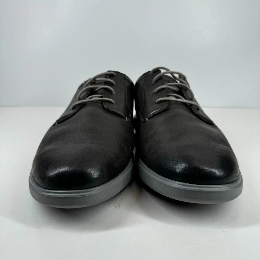 Cole Haan Grand‎ Plus Essex Men's US 12M Magnet Grey Leather Wedge Oxford C28730